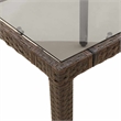 vidaXL 7 Piece Steel Bistro Set in Brown