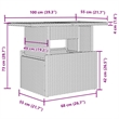 vidaXL Solid Acacia Wood Sofa Set in Gray