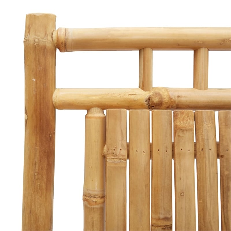 vidaXL 3 Piece Bamboo Bistro Set in Natural