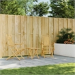 vidaXL 3 Piece Bamboo Bistro Set in Natural