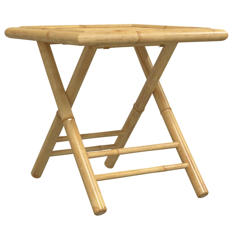 vidaXL 3 Piece Bamboo Bistro Set in Natural