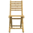 vidaXL 3 Piece Bamboo Bistro Set in Natural