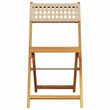 vidaXL Solid Acacia Wood Small Bistro Set in Beige