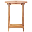 vidaXL Solid Acacia Wood Small Bistro Set in Beige