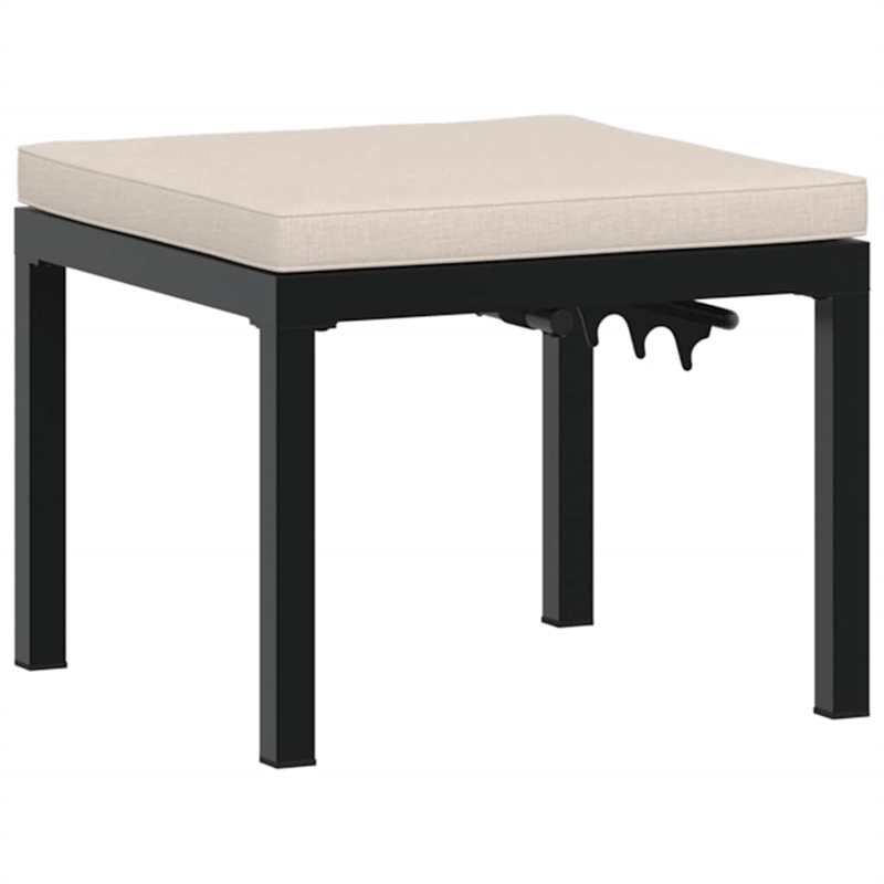 vidaXL Steel Garden Bench in Black