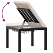 vidaXL Steel Garden Bench in Black