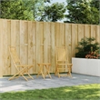 vidaXL 3 Piece Bamboo Bistro Set in Natural