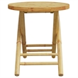 vidaXL 3 Piece Bamboo Bistro Set in Natural