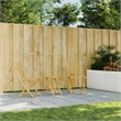 vidaXL 3 Piece Bamboo Small Bistro Set in Natural