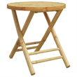 vidaXL 3 Piece Bamboo Small Bistro Set in Natural