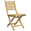 vidaXL 3 Piece Bamboo Small Bistro Set in Natural
