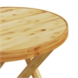 vidaXL 3 Piece Bamboo Small Bistro Set in Natural