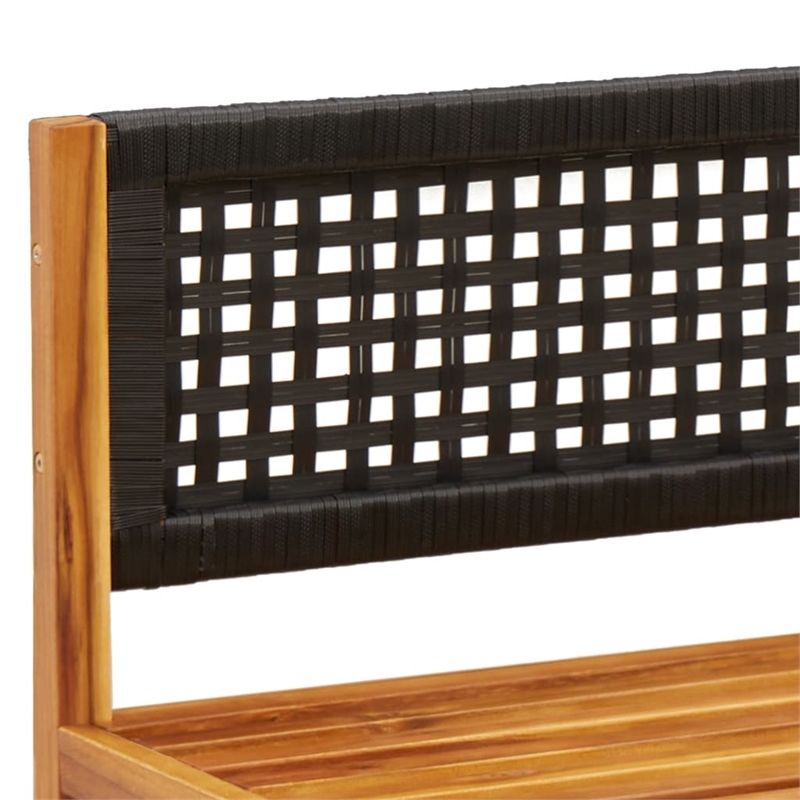 vidaXL 2 Piece Solid Acacia Wood Medium Sofa