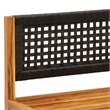 vidaXL 2 Piece Solid Acacia Wood Medium Sofa
