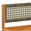 vidaXL Solid Acacia Wood Small Sofa Set in Gray