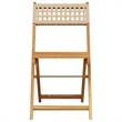 vidaXL Solid Acacia Wood Small Bistro Set in Beige