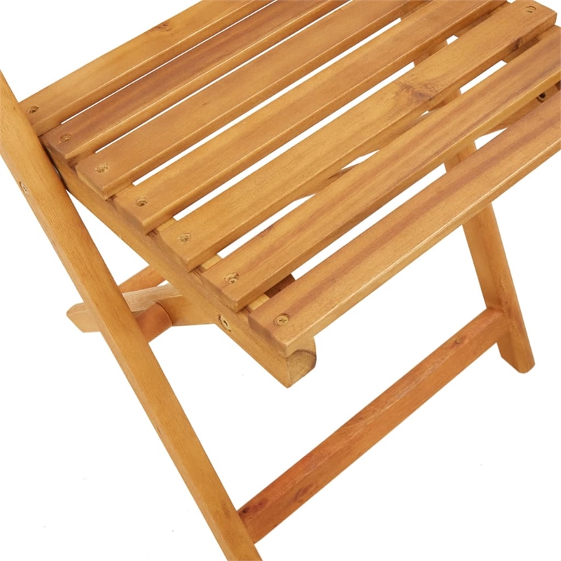 vidaXL Solid Acacia Wood Bistro Set