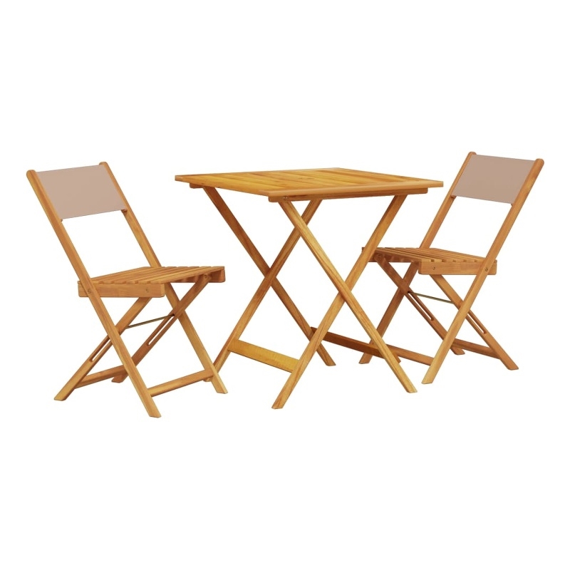 vidaXL Solid Acacia Wood Bistro Set
