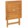 vidaXL Solid Acacia Wood Small Bistro Set in Beige