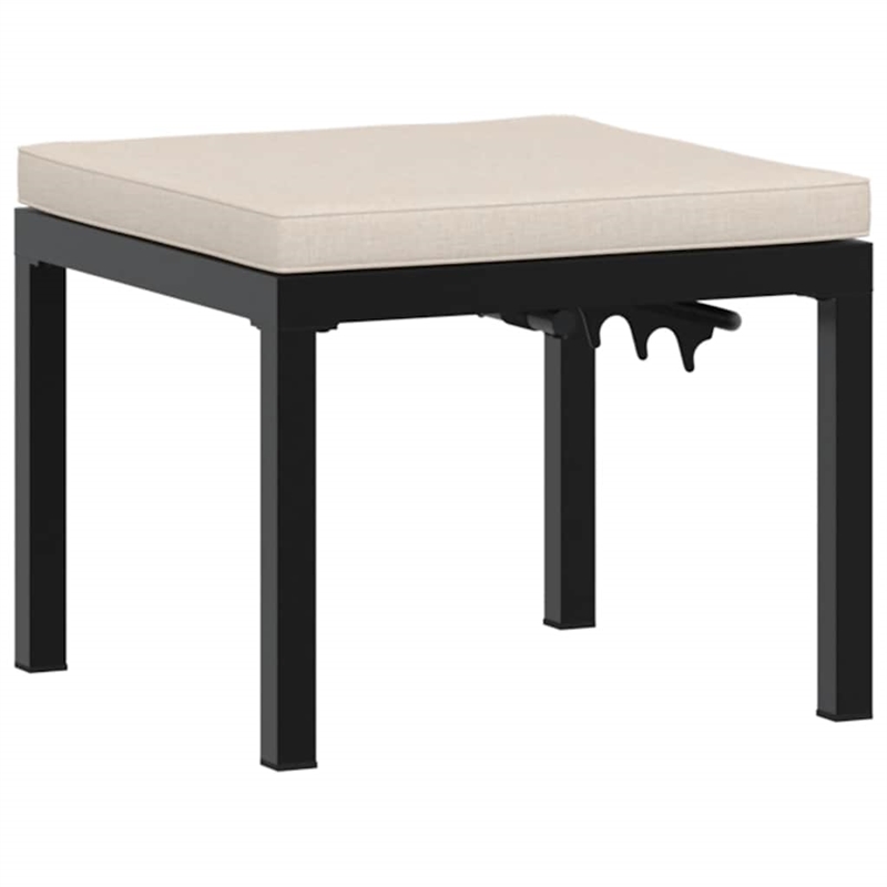 vidaXL Steel Garden Bench in Black