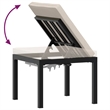 vidaXL Steel Garden Bench in Black