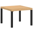 vidaXL Steel Bench in Black/Brown