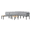 vidaXL Steel Garden Bench in Black
