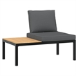 vidaXL Aluminum Sofa Set in Black/Anthracite