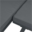 vidaXL Aluminum Sofa Set in Black/Anthracite