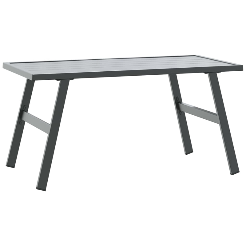 vidaXL 4 Piece Steel Bench in Black