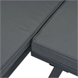 vidaXL Steel Large Garden Bench in Black