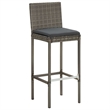 vidaXL 3 Piece Solid Acacia Wood Standard Bar Set in Gray
