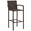 vidaXL Solid Acacia Wood Bar Set in Brown