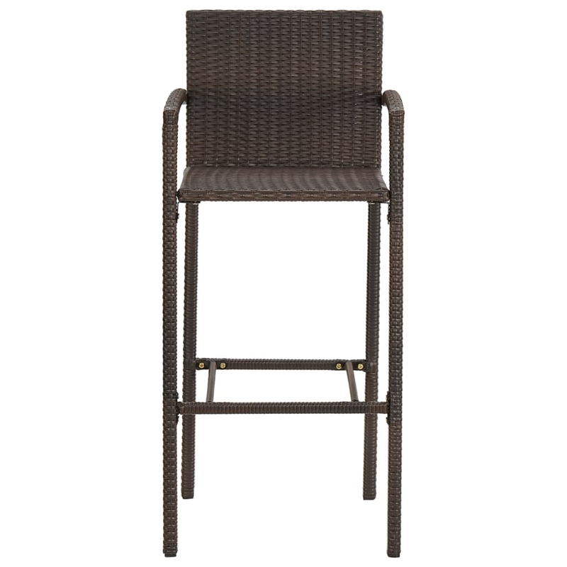 vidaXL Solid Acacia Wood Bar Set in Brown