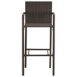 vidaXL Solid Acacia Wood Bar Set in Brown