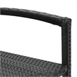 vidaXL Solid Acacia Wood Standard Bar Set in Black