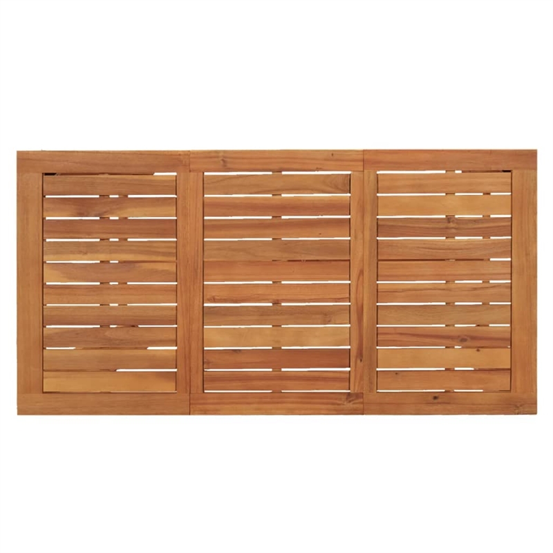 vidaXL 5 Piece Solid Acacia Wood Bar Set in Black/White/Cream