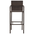 vidaXL 5 Piece Solid Acacia Wood Bar Set in Brown