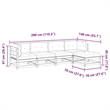 vidaXL 5 Piece Wood Patio Sofa Set in Anthracite