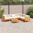 vidaXL 7 Piece Wood Sofa Set in Brown