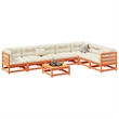 vidaXL Wood Large Sofa Set in Brown
