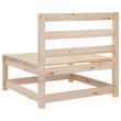 vidaXL Wood Small Sofa Set in Natural