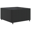 vidaXL 5 Piece Poly Rattan Small Lounge Set in Black