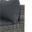 vidaXL 9 Piece Steel Patio Sofa Set in Gray