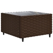 vidaXL 10 Piece Steel Patio Sofa Set in Brown