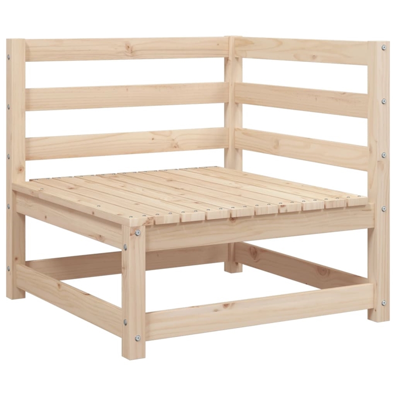 vidaXL 8 Piece Wood Sofa Set in Natural