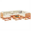 vidaXL Wood Large Sofa Set in Brown