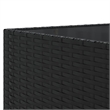 vidaXL 7 Piece Poly Rattan Lounge Set in Black