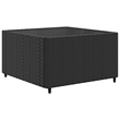 vidaXL 7 Piece Poly Rattan Lounge Set in Black