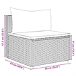 vidaXL 10 Piece Lounge Set in Black/White/Cream